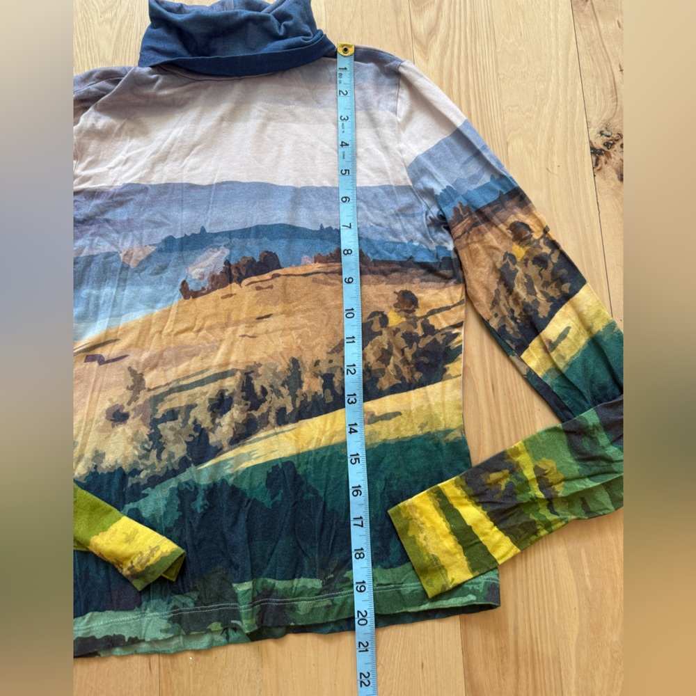 The Kit Mountain Postcard Pullover Multicolor Turtleneck Size S - Picture 9 of 12